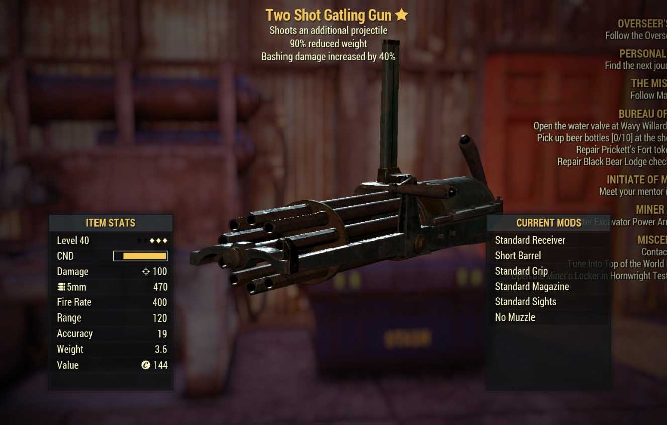 Gatling Gun best fallout 76 weapons