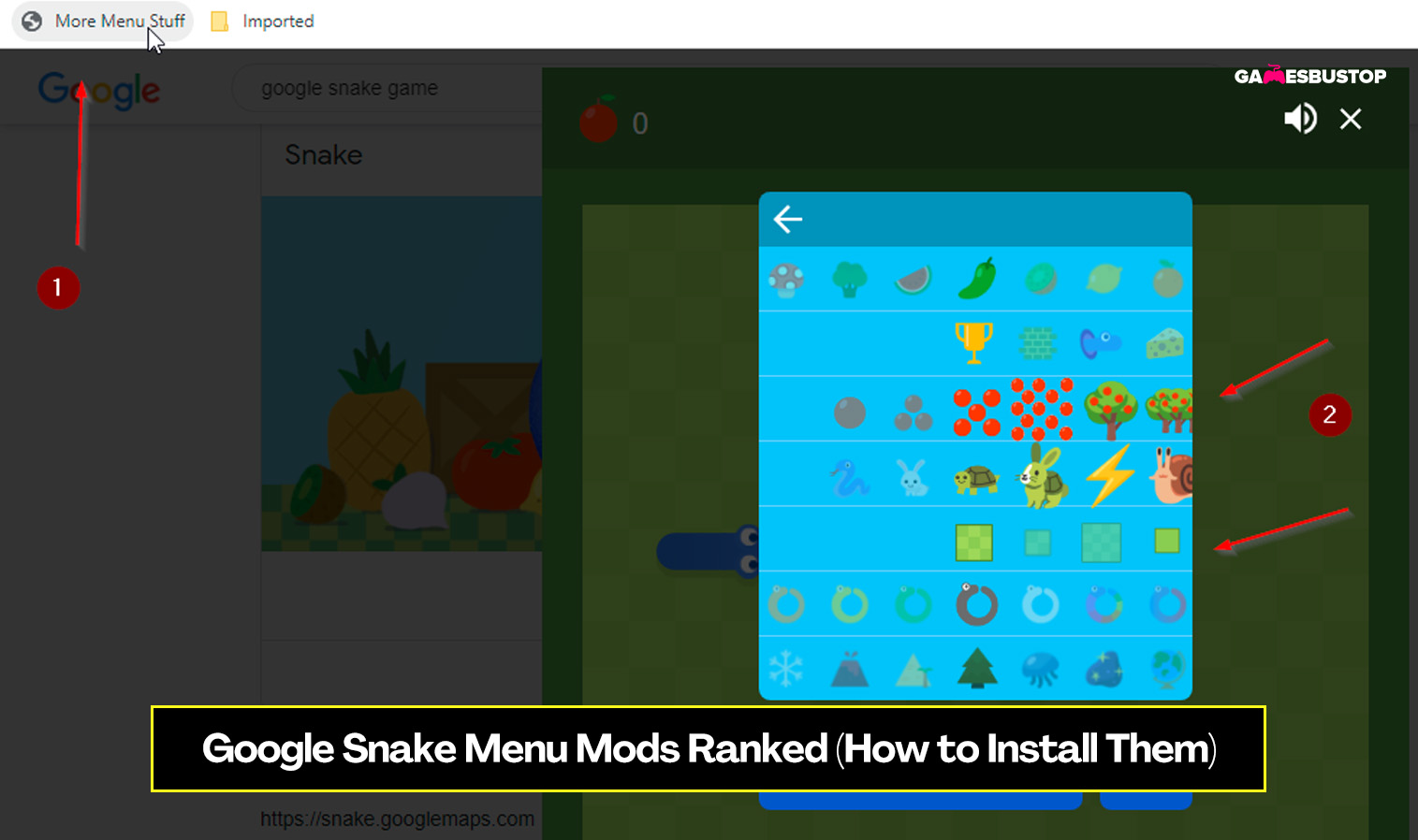 how to get google snake menu mods｜TikTok Search