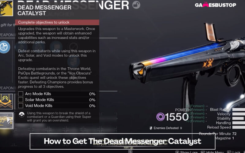 Destiny 2: How to Get The Dead Messenger Catalyst